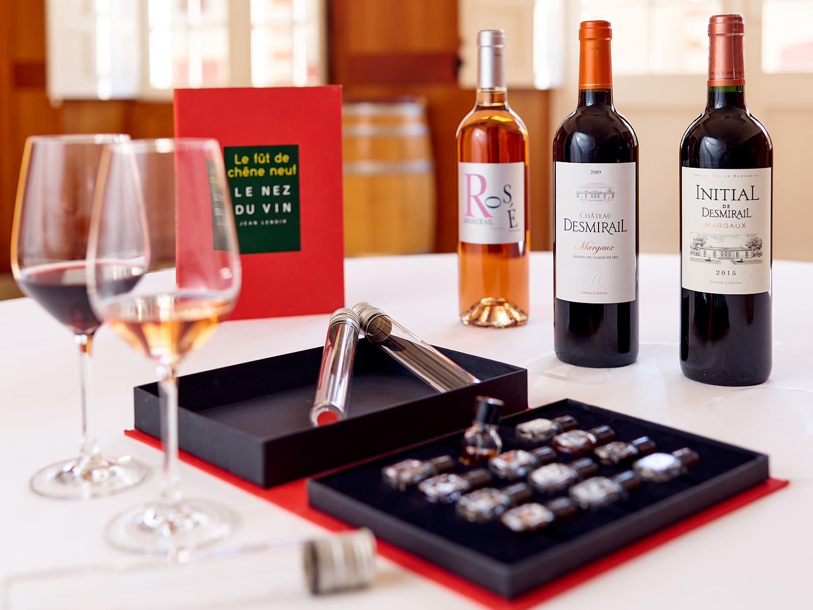 Visite sensorielle Château Desmirail – arômes et vin