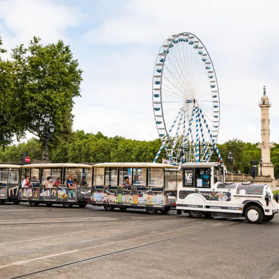 Visite de Bordeaux en train touristique électrique