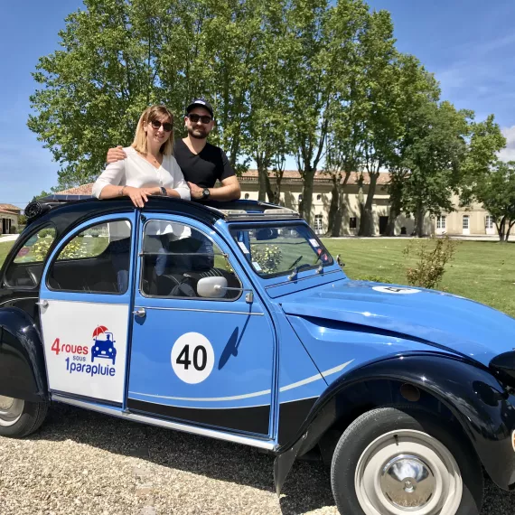 Visite privée du vignoble en 2CV – Médoc