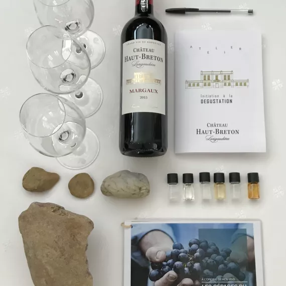 Initiation à la dégustation château Haut Breton Larigaudiere