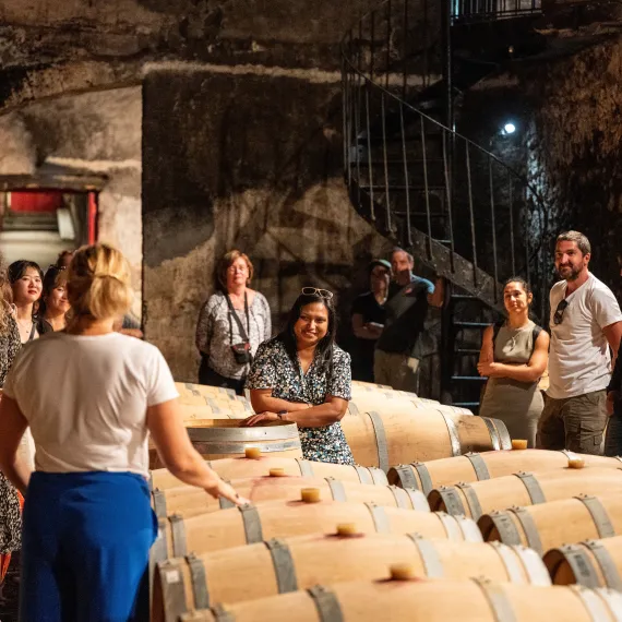 Visite du chai Chateau du Taillan ©ARTISTE ASSOCIE PHOTOGRAPHES