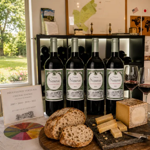Dégustation vins et fromages Château de Siaurac