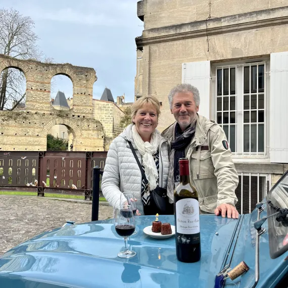 Dégustation vins & Canelés sur la 2CV 