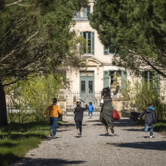 Famille au château Citran ©Claude Clin