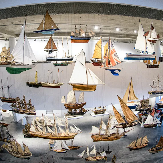 Exposition maquette de bateau @Anaël Barrière
