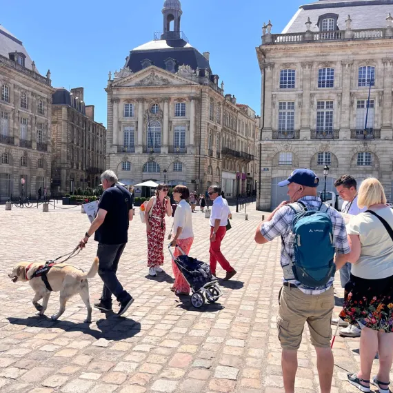 Visite sensorielle de la place de la bourse