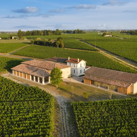 Vue aérienne du Château Chauvin