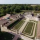 Vue aérienne du Château de Malle et ses jardins à la française @LyciaWalter