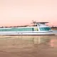 Bateau Burdigala sur le fleuve 