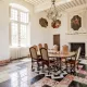 Salon pour la table privée au Château de Malle