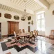 Salon pour la table privée au Château de Malle