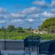 Vue panoramique sur Saint-Emilion de la terrasse